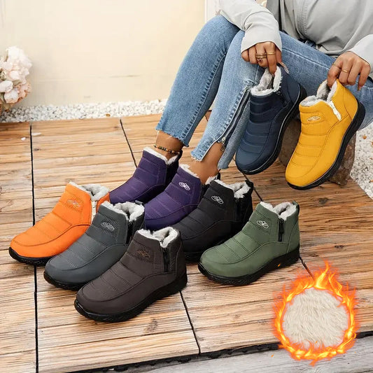 Waterdichte winterlaarzen voor dames – dikke warme voering, antislipzool | Perfecte sneeuwlaarzen voor dames