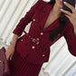 Dames Blazer met Revers & Plissé Maxi Rok Set met Bijpassende Riem – Elegant en Stijlvol ✨👗
