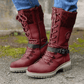 ✨🌷Damesschoenen met hoge hak, modieus ontwerp tot halverwege de kuit, orthopedische Chelsea-laarzen