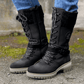 ✨🌷Damesschoenen met hoge hak, modieus ontwerp tot halverwege de kuit, orthopedische Chelsea-laarzen