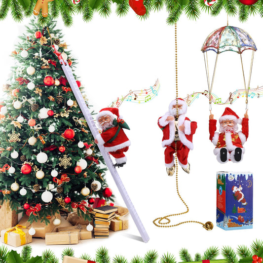 🔥 Begin nu met de voorbereidingen - Tot 50% KORTING 🎅🏻🎄Elektrische schoorsteenklimmende kerstman muziekspeelgoed