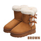 🎀Kerstspecials🎁Klassieke plateau-sneeuwlaarzen voor dames met pluche strik