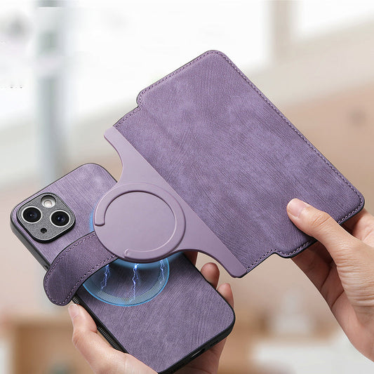 【Voor iPhone】Leren portemonnee hoesje voor telefoon - 3 in 1 afneembare magnetische hoes✨Biedt 360° bescherming✨