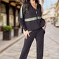 🎄🔥Dames Pailletten -Versierde effen casual 2-delige set