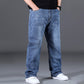 Stijlvolle Losse Hoge Stretch Rechte Benen Jeans