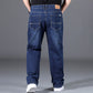 Stijlvolle Losse Hoge Stretch Rechte Benen Jeans