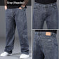 Stijlvolle Losse Hoge Stretch Rechte Benen Jeans