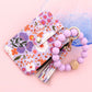 Dames Boho Stijl Kaart Tas met Kralen Armband en Sleutelhanger Kwast