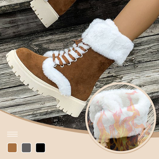 ❄️ NIEUW! 50% KORTING 💥 Dames Sneeuwlaarzen met Warme Zachte Voering – Comfortabel, Waterdicht & Stijlvol tot de Kuit 👢