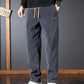 Casual warme stretchbroek voor heren met trekkoord