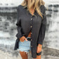 💖Oversized linnen overhemd met knopen voor dames