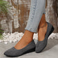🎀2025 Nieuwe aankomst🔥👣 Elegant Lightweight Anti-Slip Low Heel Wedge Shoes - Comfort en ondersteuning van de voetboog 💕