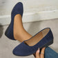 🎀2025 Nieuwe aankomst🔥👣 Elegant Lightweight Anti-Slip Low Heel Wedge Shoes - Comfort en ondersteuning van de voetboog 💕