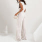 Elegante tweedelige set in effen kleur voor dames