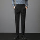 Heren Casual Lichte Oudere Stijl Slim Fit Kostuumbroek