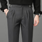 Heren Casual Lichte Oudere Stijl Slim Fit Kostuumbroek
