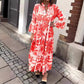 🌸Seizoensjurk 50% OFF🌸 Boheemse print maxi-jurk