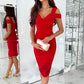Vrouwen Slim Fit Sexy Off-Shoulder Bodycon Dress