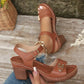 Sandalen met hoge hakken voor dames