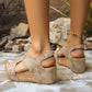 Trendy sandalen met sleehak voor vrouwen