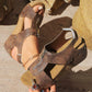 Trendy sandalen met sleehak voor vrouwen