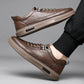 Italiaanse handgemaakte leren schoenen, ademende vrijetijdsschoenen