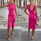 【S-3XL】💖Women’s Sleeveless Bodycon Dress with Slit