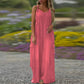 Dames losse jumpsuit met wijde pijpen en zakken