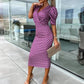 Womenswear Gedrukte Bubble Mouw V-Hals Korte Mouw V-Hals Taillejurk