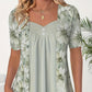 Onregelmatige gebloemde patchwork top voor dames