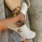🔥HETE VERKOOP 50% KORTING💕Orthopedische Sandalen met Slip On Gesloten Teen Chunky Heel voor vrouwen
