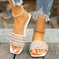 Comfortabele Stijlvolle Vierkante Teen Sandalen voor Vrouwen
