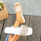 Comfortabele Stijlvolle Vierkante Teen Sandalen voor Vrouwen