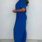 Effen jumpsuit met V-hals en losse taille voor dames