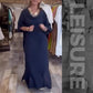 Effen casual jurk met splitten voor dames