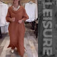 Effen casual jurk met splitten voor dames