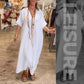 Effen casual jurk met splitten voor dames