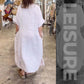 Effen casual jurk met splitten voor dames