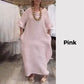 Effen casual jurk met splitten voor dames