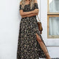 Elegante gebloemde off shoulder jurk voor vrouwen