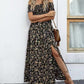 Elegante gebloemde off shoulder jurk voor vrouwen