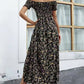 Elegante gebloemde off shoulder jurk voor vrouwen