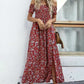 Elegante gebloemde off shoulder jurk voor vrouwen