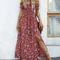 Elegante gebloemde off shoulder jurk voor vrouwen