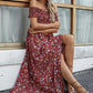 Elegante gebloemde off shoulder jurk voor vrouwen