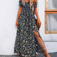 Elegante gebloemde off shoulder jurk voor vrouwen