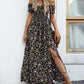 Elegante gebloemde off shoulder jurk voor vrouwen