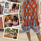 Casual Vrouwenjurk met V-Hals en Mouwloze Print