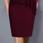 💐 Cape-jurk met V-hals en strass-steentjes, met een overlaag van chiffon