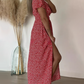 Sexy dames maxi-jurk met zijsplitten